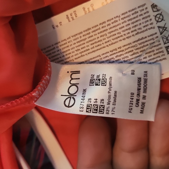 NWT Elomi Paradise Palm Swim Brief Bottoms, size 22 plus - Picture 5 of 7